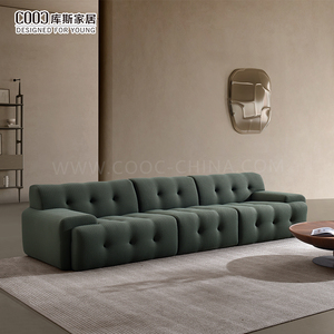 Hign End Tùy Chỉnh Sang Trọng <span class=keywords><strong>Tufted</strong></span> Thiết Kế Căng Vải 4 Chỗ Ngồi Modular Cắt Bao Bì Chân Không Nén Sofa Cho Bán Buôn - Product Image 4