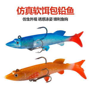 9cm14g ตก<span class=keywords><strong>ปลา</strong></span>แบบนิ่มมีตะขอสามตะขอ<span class=keywords><strong>ปลา</strong></span><span class=keywords><strong>ห</strong></span>างปลาแ<span class=keywords><strong>ห</strong></span>ลมเหยื่อปลอม - Product Image 2