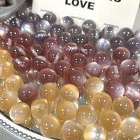 Petites perles en résine en forme d'ampoule, perles œil de chat à trou latéral, perles acryliques rondes à trou supérieur décalé, fournitures pour la fabrication de bijoux
