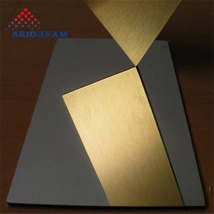 Revêtement mural en aluminium ACP Aluco <span class=keywords><strong>Panneau</strong></span> composite en aluminium argenté doré miroir ignifuge <span class=keywords><strong>blanc</strong></span> 4 'x 12' - Product Image 2