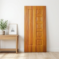 Panneau de porte en HDF plaqué mélamine stratifiée, couleur blanche, moderne, pour hôtel, à battants