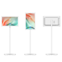Monitor de TV LCD Interactivo Inteligente Multifuncional de 21.5 Pulgadas con Pantalla Táctil Giratoria, Soporte de Piso Inalámbrico Portátil y Móvil para Tablet
