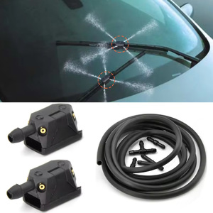 Kit de Boquillas para Limpiaparabrisas de Coche HT, Pulverizador de 4 Orificios con Manguera y Conectores para Uso Universal - Product Image 1