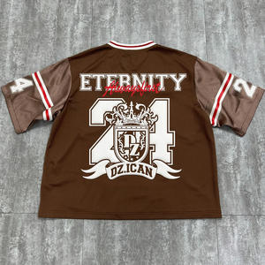 เสื้อยืดขนาดใหญ่พิมพ์ลายกราฟิกเสื้อยืดฟุตบอลดีไซน์สตรีทแวร์ออกแบบได้ตามต้องการ - Product Image 4