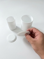Béchers en PTFE de haute pureté avec couvercles, personnalisables, 50 ml-2000 ml, fournitures de laboratoire