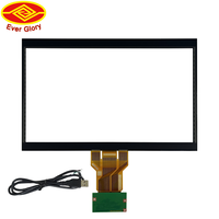 Panel de pantalla táctil capacitivo Industrial, Kit de superposición de 7, 8, 10,1, 12, 13,3, 14 pulgadas