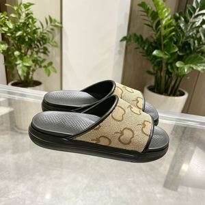 Dropshipping Original Design Luxury Jacquard Textured Casual Slippers Anti‑Slip Flat Trendy Outdoor Beach Summer <b>Women</b> Shoes - Product Image 1