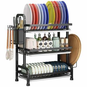 Kitchen <b>Racks</b> <b>Dishes</b> Storage <b>Racks</b> Countertops Drain Chopsticks Knife <b>Racks</b> Multifunctional Bowl Cabinets - Product Image 1
