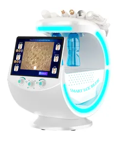 High Quality Cleaning Care Facial Analysis Management System 7 In 1 Smart Ice Blue Machine
