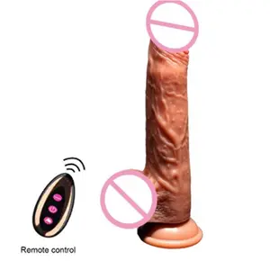 Vibrador com ventosa castanho com wi-fi, brinquedo sexual feminino com fio, dildos grandes e vibradores