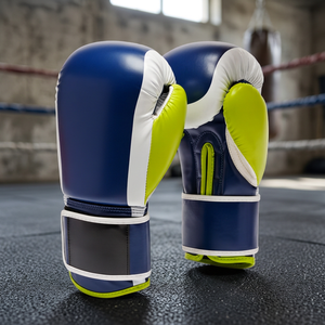 Gants de boxe personnalisés à lacets, en cuir véritable, pour entraînement professionnel et sparring, équipement de boxe - Product Image 2