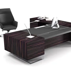 L شكل بوس الرئيس التنفيذي مدير مكتب عمل التنفيذي طاولة مكتب خشبية للأثاث المكتبي