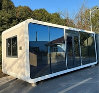 Maison de capsule modulaire de luxe Apple Pod Space Maison mobile Apple Cabin à 2 couches 20 pieds Pod Smart Apple Cabin Maison de conteneur de couchage