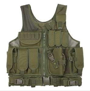 Gilet tactique multi-usages respirant pour homme, été, extérieur, couleur kaki, marron, vert, maille, TV03 - Product Image 3