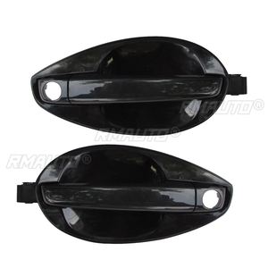 Autoleader 1 paire de garnitures de poignées de porte extérieures avant et arrière gauche et droite noires pour Hyundai Tiburon 2003-2008 82650-2C000 82660-2C000 - Product Image 2