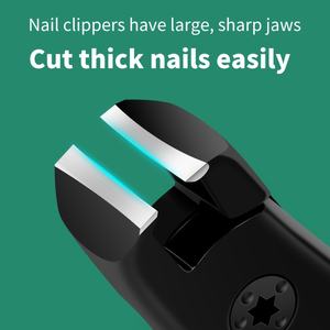 Nuevo cortaúñas de acero inoxidable, diseño de uñas gruesas de gran apertura, tijeras de gama alta multifuncionales para uso en adolescentes/adultos/niños - Product Image 6