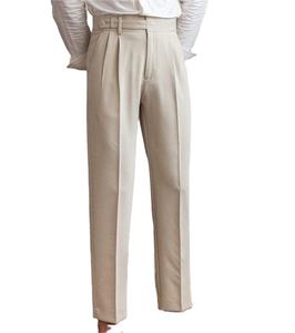 Vente chaude printemps et automne robe pantalon jambe droite anti-rides pantalons décontractés hommes - Product Image 1