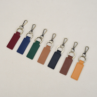 Porte-clés personnalisé de marque, pendentif couleur unie, breloques porte-clés, accessoires porte-clés à double anneau, portables et imprimables avec logo