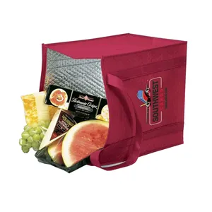 Non woven Therm-o-tote Cooler tasche mit Dual Reinforced Handles