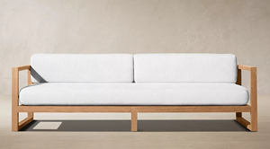 Sofá Seccional de Madera de Teca Sólida de Grado A, de Lujo Moderno, Estilo Minimalista de Mediados de Siglo, para Jardín, Villa, Resort, Hotel - Product Image 3