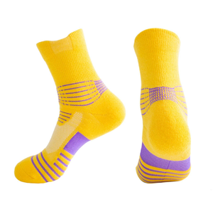 Chaussettes de sport épaisses à fond en tissu éponge, anti-friction, pour le basketball, entraînement en extérieur, en mesh, absorbant la transpiration, désodorisantes - Product Image 5