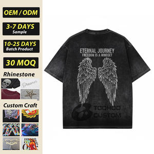 Camiseta de Punto para Hombre con Pedrería de Lujo, Algodón/Poliéster, Talla Grande, Plateada, Estilo Urbano, Transpirable y de Secado Rápido - Product Image 1