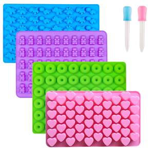Gran oferta, moldes de silicona para dulces sin BPA, antiadherente, Mini dinosaurio, Donut, forma de corazón, herramienta de cubitos de hielo de Chocolate para pasteles - Product Image 1
