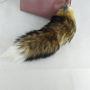 Высокое качество настоящая цветная Лисья меха Хвост Анальная пробка сумка брелок - Product Image 3