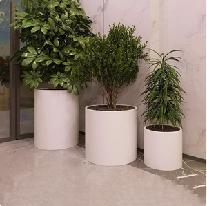 Stainless Steel Combined Outdoor Planter Box Large Round Flower <strong>Trough</strong> <strong>for</strong> Sales Office Municipal <strong>Garden</strong> Custom <strong>Planting</strong> Box - Product Image 3