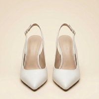 Escarpins blancs en PU à bout pointu et talon fin pour femme, chaussures de soirée et de mariée, vente en gros OEM ODM, fournisseur d'usine