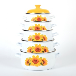 Juego <span class=keywords><strong>de</strong></span> <span class=keywords><strong>Ollas</strong></span> <span class=keywords><strong>de</strong></span> Cocina <span class=keywords><strong>de</strong></span> <span class=keywords><strong>Porcelana</strong></span> Esmaltada <span class=keywords><strong>de</strong></span> Buen Diseño, 16 18 20 22 24 26, Juego <span class=keywords><strong>de</strong></span> Cacerolas Esmaltadas <span class=keywords><strong>de</strong></span> Buen Diseño - Product Image 2