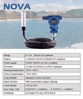 Transmetteur de niveau de liquide submersible IP68 PLN302 4-20mA RS485 Capteur de niveau de réservoir d'eau à diaphragme 316L