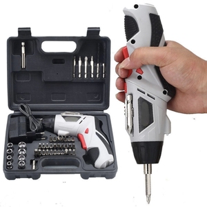 Juego de Destornilladores Inalámbricos de 4.8V con Batería de Iones de Litio de Grado Industrial/DIY, 45 Piezas, Mini Destornillador Recargable - Product Image 1