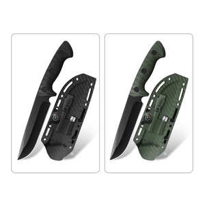 Cuchillo Táctico HL de Acero Inoxidable con Hoja Fija y Mango de Plástico, Punta de Lanza, Silbato de Supervivencia para Camping al Aire Libre, Varillas de Magnesio - Product Image 3
