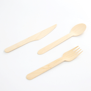 140mm <strong>Wooden</strong> <strong>Spoon</strong> <strong>Mini</strong> <strong>Spoon</strong> and Fork for Food - Product Image 4