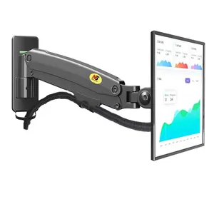 NB f425 24-35 "khí mùa xuân TV lớn Wall Mount Swing Arms LCD Monitor chủ nhôm khung cánh tay di chuyển 3-12kg một cánh tay lên