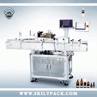 Machine d'étiquetage automatique pour bouteilles en PET, pots en PET, bouteilles rondes, autocollants adhésifs
