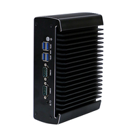 Micro-ordinateur économique sans ventilateur I5-6300U, entièrement en aluminium, double écran, PC embarqué