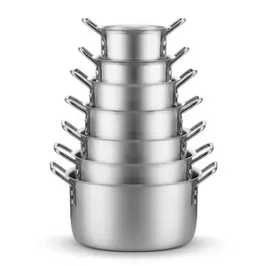 Best Verkopende Braadpan 12 Stuks Potten Met Deksel Aluminium Caldero Kookpot Sets