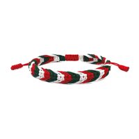 Bracelet tissé à la main unisexe Hannuo, réglable, aux couleurs du drapeau palestinien traditionnel, pour la promotion