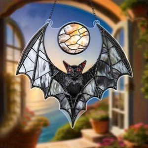 ที่ดักค้างคาวระเบิดไฟสีดำผีแขวนหน้าต่างฮาโลวีน - Product Image 1