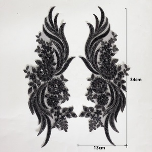 Đa Màu Sắc Thêu Hạt Và Sequins Sang Trọng Lưới Ren Đính Bởi Cặp Cho Buổi Tối Ăn Mặc Lt2778a - Product Image 6