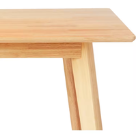 Table à manger rectangulaire en bois massif design moderne pour la maison et la cuisine best-seller meubles de restaurant OEM directement de l'usine