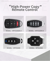 Control Remoto Universal para Puerta de Garaje HFY-516DK, 433.92 MHz, Batería AAA, 4 Botones, Control de Acceso Automático, Llavero, Alcance de 50-100 m