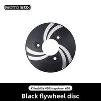 Couvercle d'embrayage transparent modifié, filtre à air et couvercle de pompe à eau pour Benda Black Flag 500/950 et Chinchilla Napoleon 450