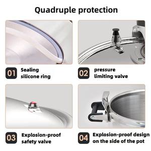 Olla a Presión de Acero Inoxidable Zunck de Alta Calidad, Gran Capacidad, Segura y a Prueba de Explosiones para Uso Doméstico y en Restaurantes - Product Image 6