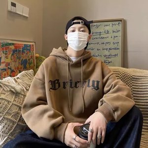 Sudadera con capucha de talla grande con símbolo de impresión personalizada, ropa de calle, sudadera cálida de invierno informal para <span class=keywords><strong>adolescentes</strong></span>, sudaderas de punto para hombres - Product Image 1