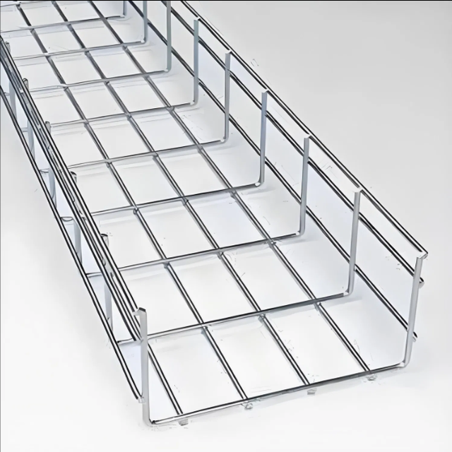 Hot-dip Galvanized Steel Wire Mesh Cable Tray  Structured Cabling Wire Mesh Tray System for Data Centers