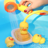 Jouet de bain en plastique en forme de canard à pompe à eau pour enfants et bébés, idéal pour la douche et le bain – Vente chaude en gros