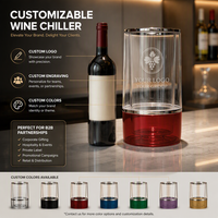 Glacière ronde en acrylique 5L personnalisable avec logo, anti-collision, pour la protection du vin et des boissons, seaux à glace et bacs à boissons
